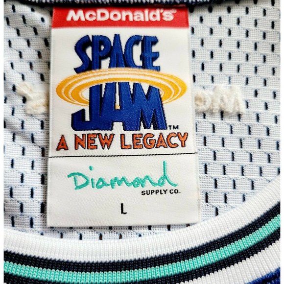 Space Jam A New Legacy McDonald's Diamond Supply Co. Tasmanian Devil TAZ Jersey - Picture 4 of 12
